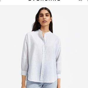 Everlane Collarless Air Shirt